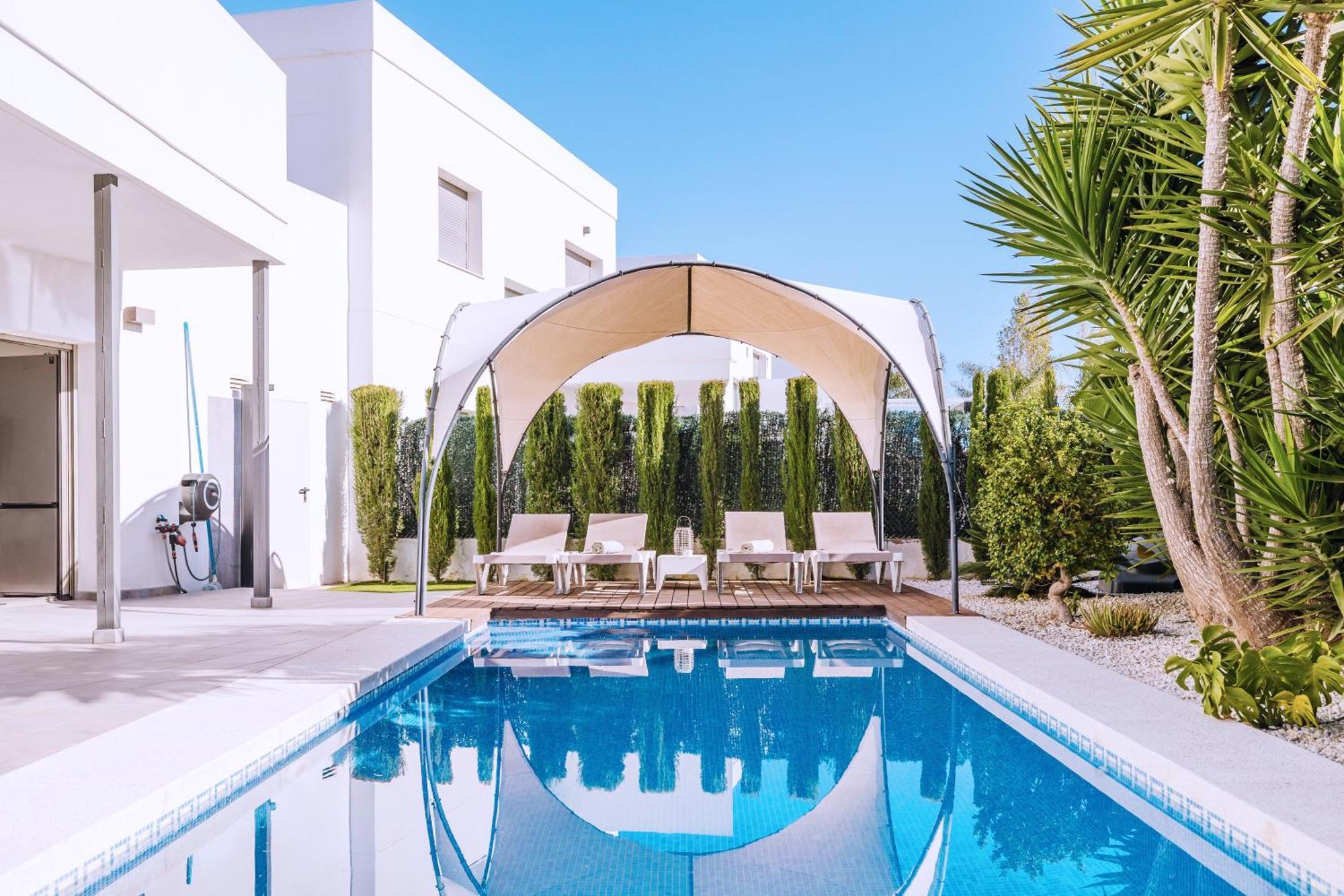 Casa Coco Stylisches Beachhouse Mit Pool & Sundeck Els Poblets Denia エクステリア 写真