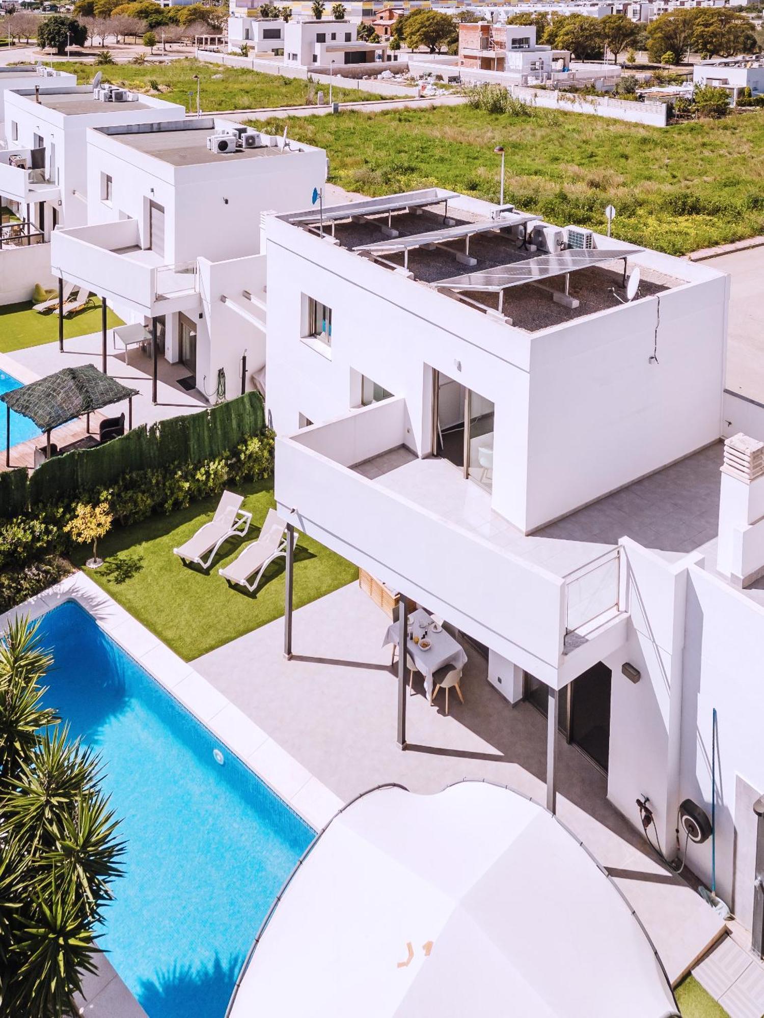 Casa Coco Stylisches Beachhouse Mit Pool & Sundeck Els Poblets Denia エクステリア 写真